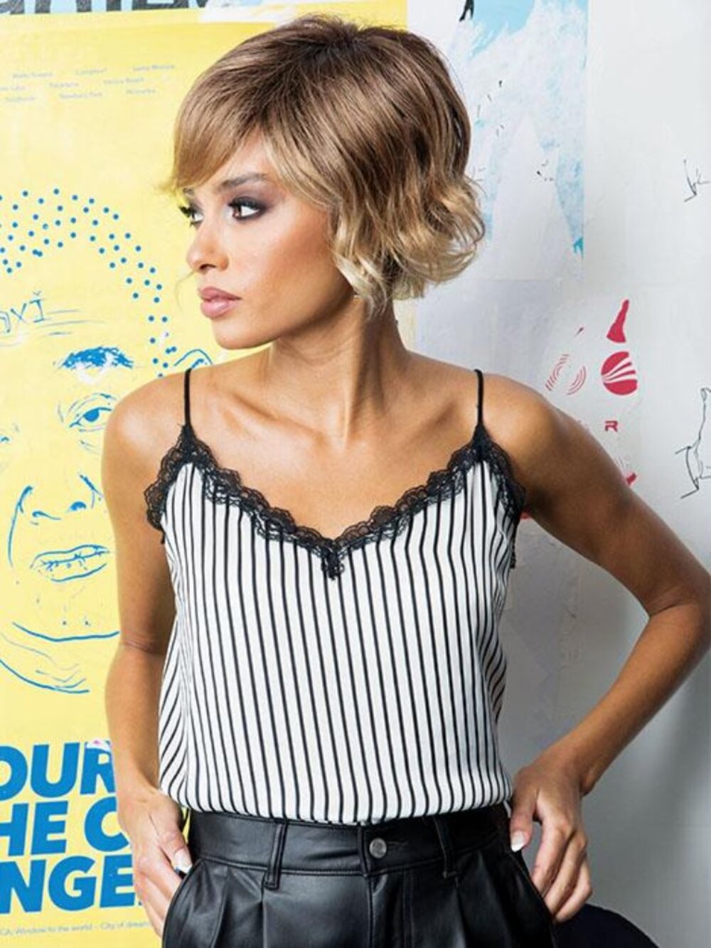 Rene of Paris Wyatt cutesy tousled bob wig - Melted Coconut BRAND NEW WITH TAGS - Picture 5 of 9